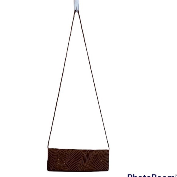 🎀 nytlites brown sequined‎ evening bag - Picture 1 of 7